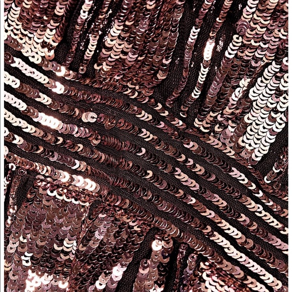 Derek Lam 10 Crosby Pink Sequin Stripe Mockneck Top - Picture 7 of 9